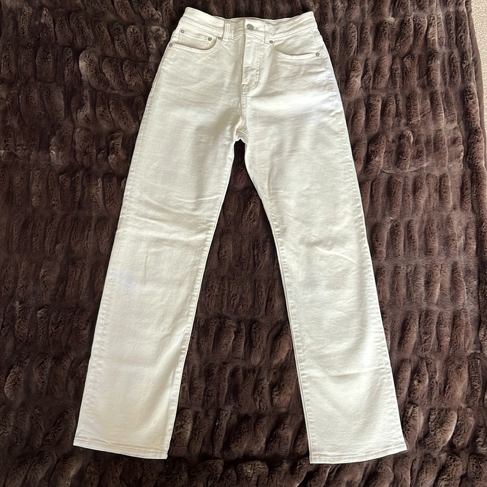 Madewell The '90s Straight Jean in Vintage Canvas Wash, size 25